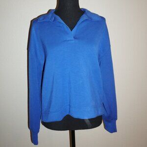 Industry Republic Clothing Luxe Blue Collard Shirt Size M